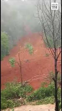 Massive landslip in Kerala caught on camera