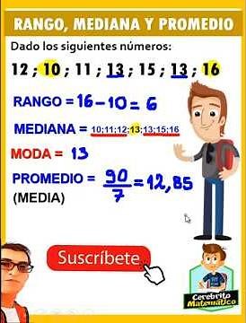 Step by Step: Range, Median, Mode, and Average (Mean) ✅ #mathematics #beca18 #mathematica #mathst...