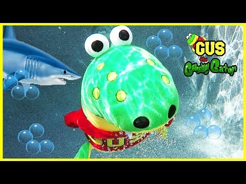Outdoor Pool Fun with Lightning McQueen Swimming Shark Race