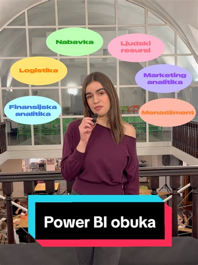 Jedna od najtraženijih obuka i najmodernija aplikacija za izveštavanje 👨‍💻 Pomoću Power BI (Power Business Intelligence) aplikacije možete praviti vizelno atraktivne interaktivne prezentacije koje su bazirane na bazama podataka (SQL, Access, ...), Excel tabelama, itd. 📊 Više informacija možeš pronaći na sajtu baycom.rs (link sajta je u opisu profila) #malamatura #fyp #prijemni #skola #upis