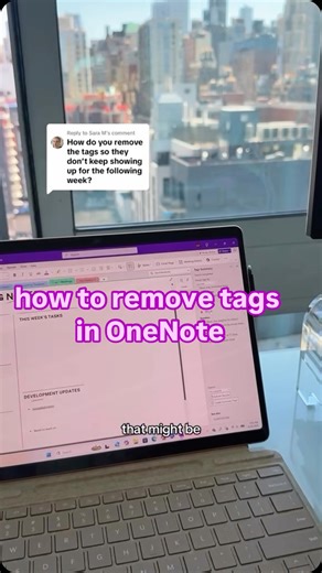 Kellyn McMullan 🩷 on Instagram: "how to remove your tags in OneNote 💕👩🏼‍💻 #productivity #onenote #digitalorganization #todolist #officetips"