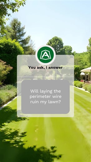 Worried the perimeter wire might damage your lawn? With my skilled, certified installers you’re in good hands: the wire is buried and, within 36 hours, the grass looks perfect again. See how it works ⬆️ #AmbrogioRobot #ZCS #YouAskIAnswer #madeinitaly #garden #sustainability #lawnmower