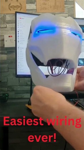 Easieast way to motorise an iron man helmet