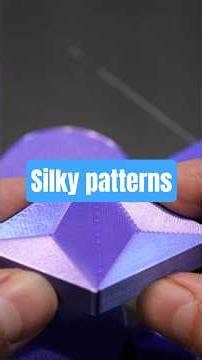 I've tested your idea with SILK filament on the top layer #3dprinting