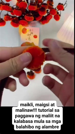 maikli, maigsi at malinaw!!! tutorial sa paggawa ng maliit na kalabasa mula sa mga balahibo ng alambre | Fresh Graduate.id