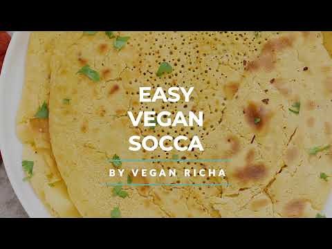 VEGAN SOCCA – CHICKPEA FLATBREAD GLUTEN-FREE | Vegan Richa Recipes