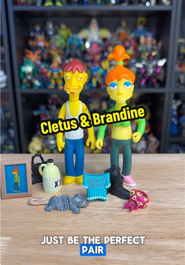 Some folk’ll never get a toy, but then again some folk’ll like Cletus and Brandine from The Simpsons World of Springfield! What’s your favorite quote from this iconic pair? #simpsons #toys #toycollector #nostalgia #actionfigures