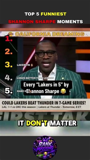 TOP 5 FUNNIEST SHANNON SHARPE MOMENTS #sports #nfl #shannonsharpe