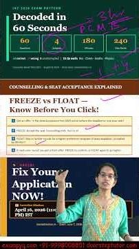IAT 2026 Exam Pattern Decoded — 60 Qs, 3 Hours, 4 Subjects! IISER