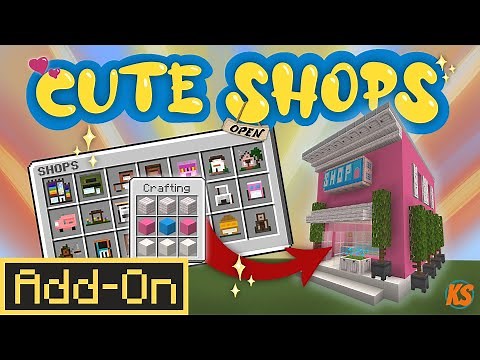 Cute Shops Add-On | Official Trailer for Minecraft Marketplace by KiwiStars