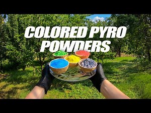 How To Make Colored Powder for Pyrotechnics [2kg - 5$]