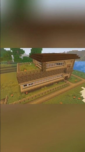 طريقة بناء بيت ريفي فخم في ماين كرافت (تصميم جديد) 🏡✨ #ماين_كرافت #minecraft #shorts