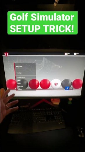 Golf Simulator Setup TRICK! Turn ANY Monitor into a Touchscreen! 😮