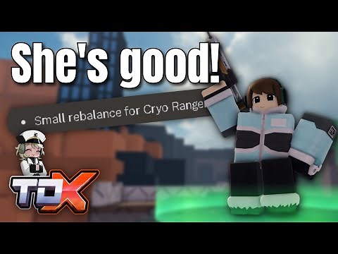 Cryo-Ranger got a Rebalance! Is It Good?... | Tower Defense X | ROBLOX