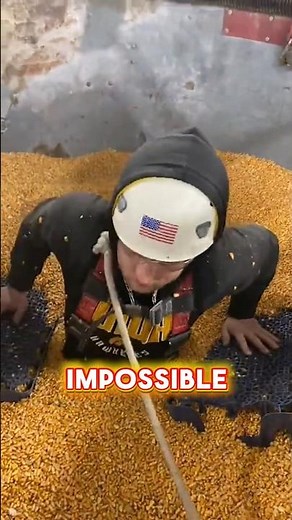 Genius Way to Rescue Someone in a Grain Silo
