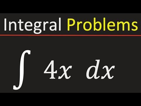 Integration of 4x | Integral of 4x