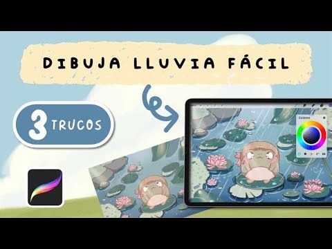 🌧️ Ilustración digital: Un Día de lluvia en Procreate | Tutorial paso a paso - HardPeach