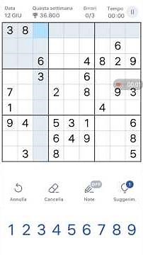 GIORNO 12 SUDOKU GIUGNO - Puzzle Esperto in 5 Minuti! #ashtag #seguimi #serie #sudoku
