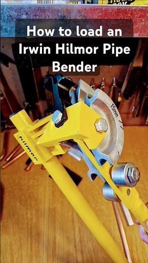 How to efficiently load an Irwin Hilmor pipe bender #Hilmor pipe bender