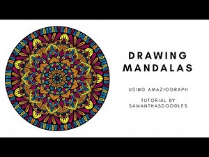 Drawing Mandalas in the AMAZIOGRAPH app for iPad - SamanthasDoodles