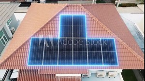 Go green save the planet earth net zero low CO2 emission cost reduce. Internet of things smart home future eco friendly life with IOT panels cells grid sun light hybrid inverter electric power supply.