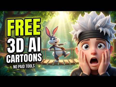 I Made a Full 3D AI Cartoon Animation Using FREE AI Tools