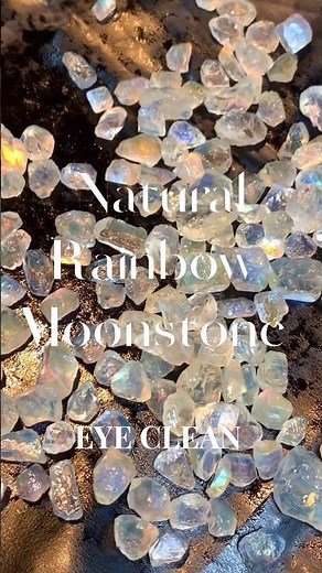 Natural Rainbow Moonstone, Clean Fire Flash beyond standard quality ✨ #moonstone #biduribulan