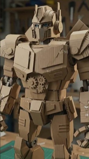 DIY Realistic Transformer Robot Made from Cardboard| Step-by-Step Cardboard Build| 4K#shorts #viral