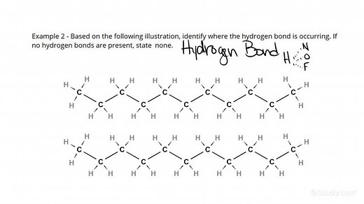 Identifying Hydrogen-bonding Interactions Between Molecules | Chemistry | Study.com