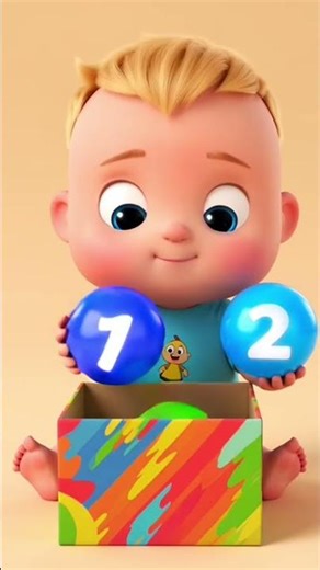 Baby Learns Numbers 1 2 3 🧸 | Cute Baby Counting | Kids Learning Video#kidscartoon #kids bomber