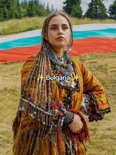 🇧🇬 Bulgaria es un país de la región de los Balcanes en Europa Oriental, definido por sus valles fluviales, costas en el mar Negro e imponentes cadenas montañosas. Destaca a nivel global por sus complejos textiles tradicionales de lana y lino, célebres por sus densos y geométricos bordados folclóricos. Su vibrante cultura se expresa en la complejidad rítmica de danzas comunitarias en círculo como el Horo y el enérgico zapateo del Rachenitsa y la fascinante polifonía de sus afamados coros vocale