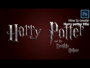 How to create harry potter title (action + font included)