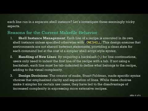 Understanding Why makefiles Don't Operate Like Shell Scripts: A Deep Dive into Design Choices