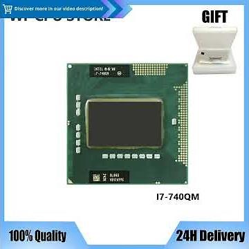Powerful Processing: Intel Core i7-740QM SLBQG Quad-Core CPU Processor 1.7 GHz