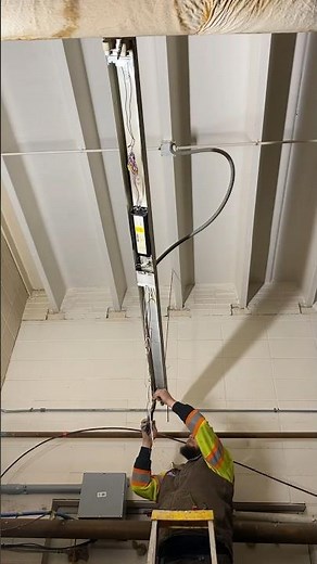 Replacing some 8’ T12 fluorescent bulbs with LED bypass. #HandsomeOrHandy #Handyman #EcoFriendly￼