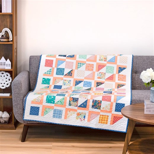 Shortcut Quilt: Charm Pack Chips & Dip
