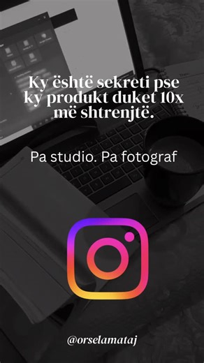Orsela Mataj SMM on Instagram: "“Ky është sekreti pse ky produkt duket 10x më shtrenjtë. Pa studio. Pa fotograf.” Nëse shet produkte online, pamja është gjithçka. Në këtë video po të tregoj si të bësh restyle të fotove të produkteve direkt nga Instagram Story, duke përdorur Meta AI dhe një prompt shumë të thjeshtë. Hap Story, zgjidh foton e produktit dhe kliko Restyle with Meta AI. Mos përdor prompt të gjatë. Sa më i thjeshtë, aq më profesional rezultati. Shto vetëm elementët që do në foto si qu