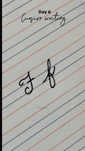 Learn to write cursive handwriting capital & small letter f | How to write alphabet for beginners 😱