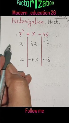 Factorization Hack 🤯 Easy Maths Trick