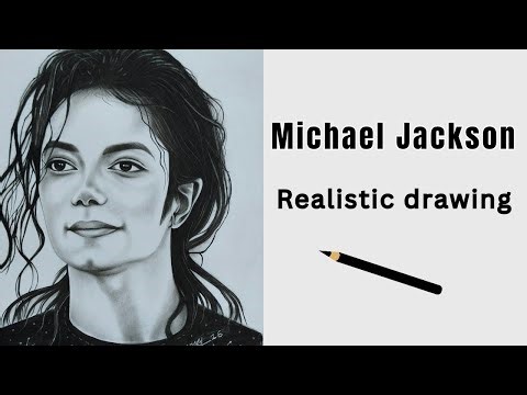 👑 Michael Jackson Charcoal Portrait Drawing ✏️ | Realistic Step-by-Step Shading