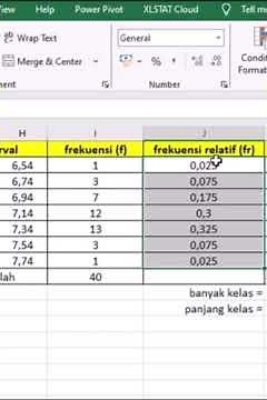 easy way to fill in the relative frequency column with excel #statistics #excel #education