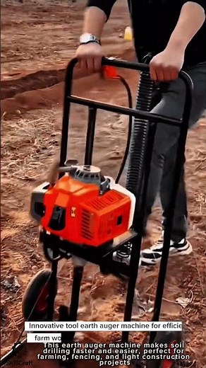 Innovative tool earth auger machine for efficient farm work
