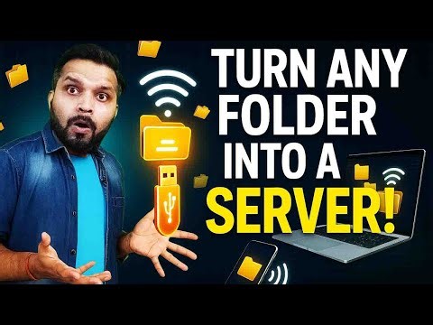 🚀 Turn Any Folder into a Server! 🖥️📱 #TechTrick #filesharing