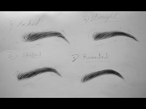 How to draw eyebrows with pencil - easy for beginners