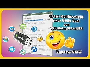 Crear MultiBootUSB para Modo Dual con WinSetupFromUSB (Legacy & UEFI)