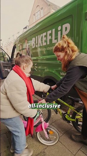 Nooit meer zelf banden plakken! 🛠️🚫 #fietsabonnement #bikeflip #kinderfiets