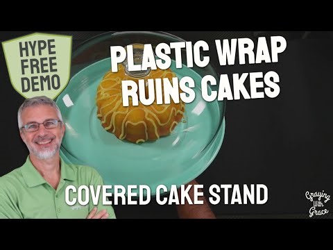 Footed Cake Stand with Acrylic Dome - Close Look at Table Concept