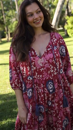 2.3K views · 50 reactions | Our Auguste Boho Maxi Dress is the perfect throw-on-and-go Dress for all your favorite Fall activities! Get ready for the holidays with $20 off $100 for all items on our site now with Promo Code: SHOPEARLY 殺 https://bit.ly/3VJ5v7l | Natural Life | Facebook