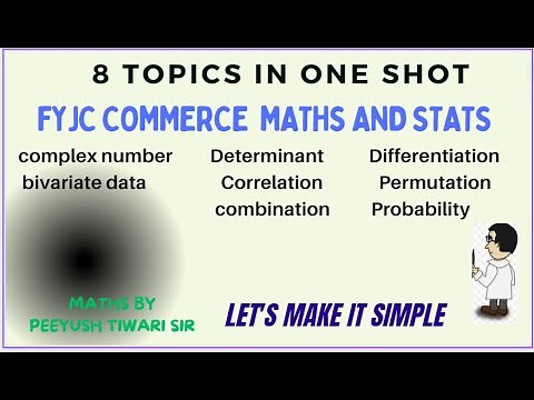 Class 11th Maths| All in One|Complex|Determinant|Derivative|Bivariate data|correlation|probability