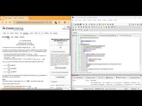 A. Cut the Array Educational Codeforces Round 182 (Rated for Div. 2) | Solution